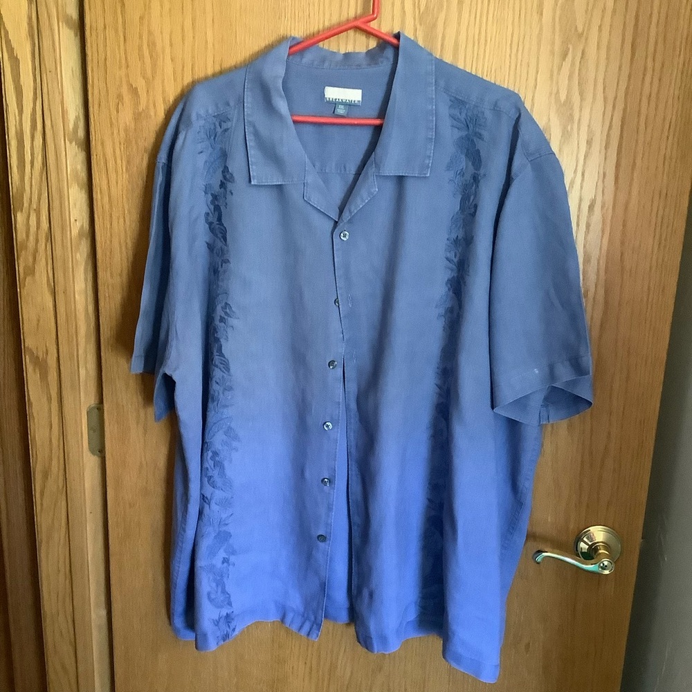 MENS LINEN SHIRT BIG SZ
